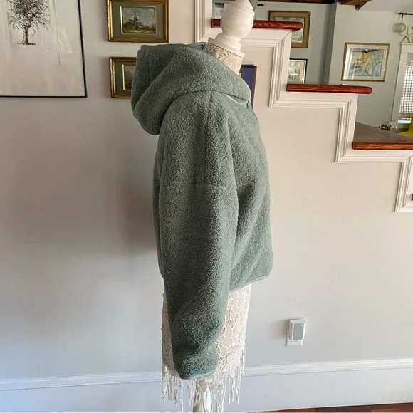 SATURDAY SUNDAY X Anthropologie Leona Reversible Sherpa Jacket XS - Picture 3 of 8